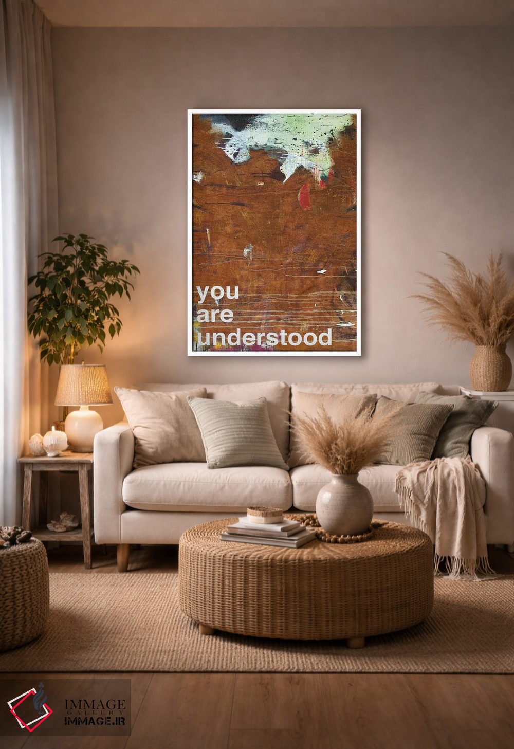 تابلو مدرن تو درک شده ای I اثر کنت یانگستروم - D2W