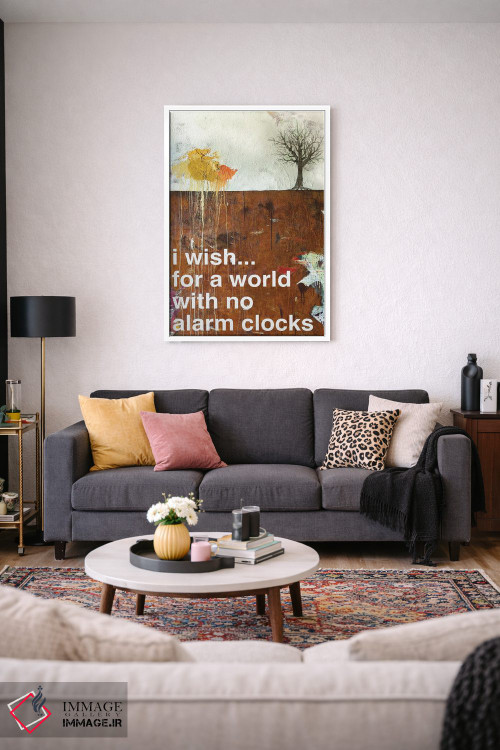 تابلو مدرن بدون ساعت زنگ دار I اثر کنت یانگستروم - D1W