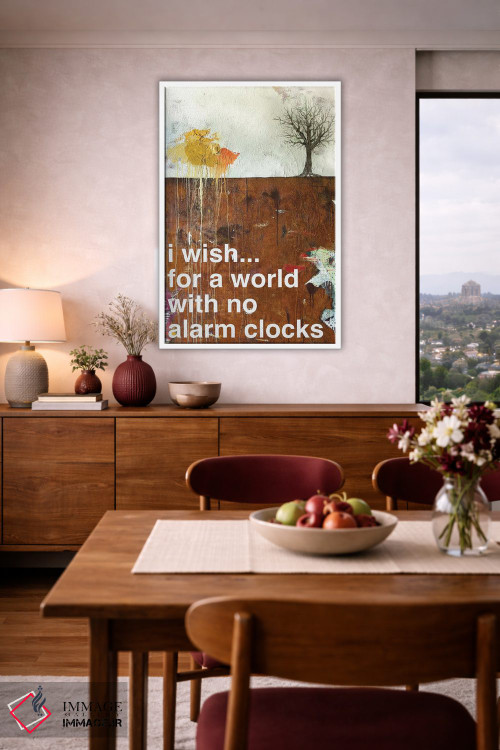 تابلو مدرن بدون ساعت زنگ دار I اثر کنت یانگستروم - D3W