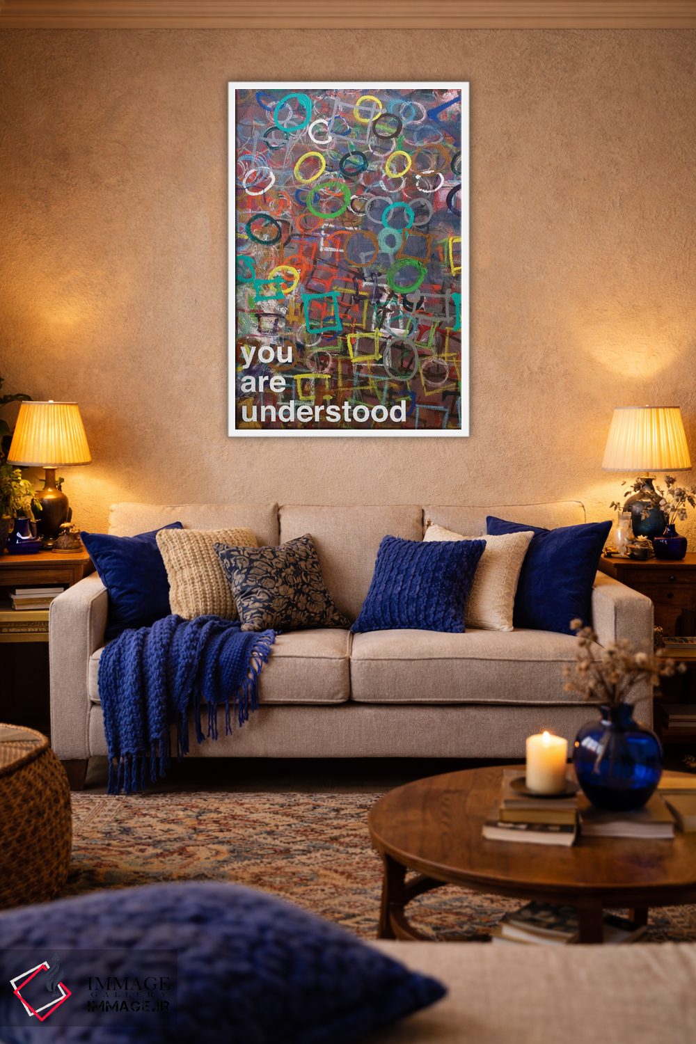 تابلو مدرن تو درک شده ای II اثر کنت یانگستروم - D2W