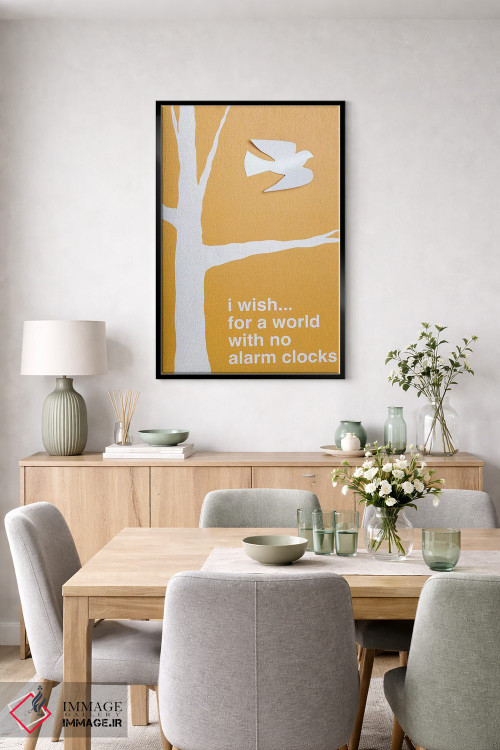 تابلو دکوراتیو بدون ساعت زنگ دار III اثر کنت یانگستروم - D6B