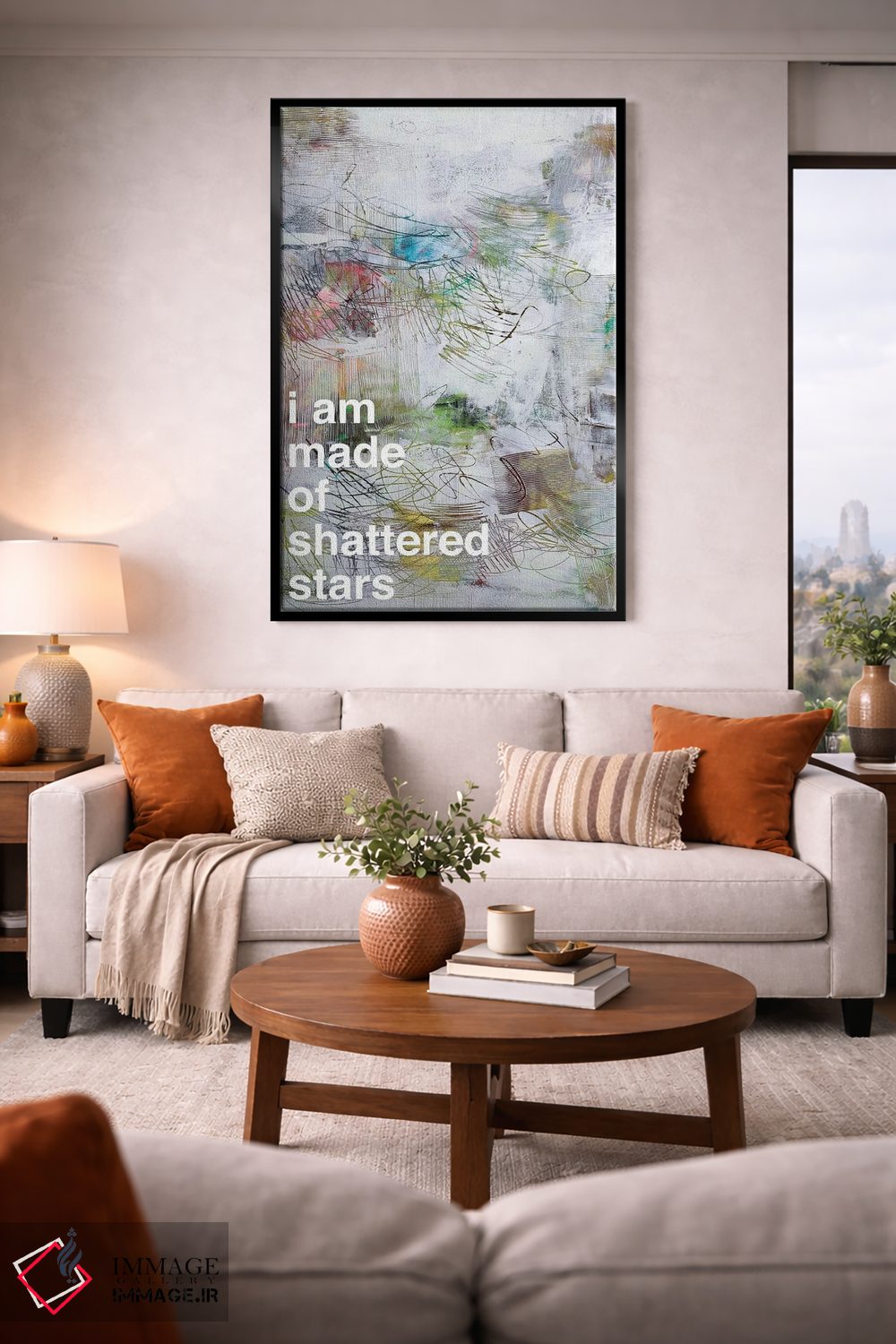 تابلو انتزاعی ستارگان شکسته II اثر کنت یانگستروم - D2B