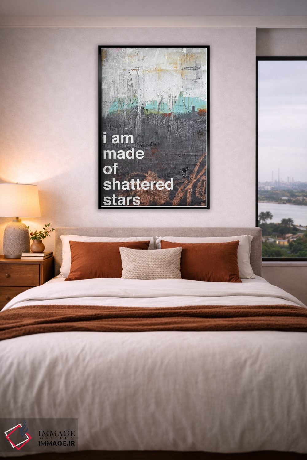 تابلو انتزاعی ستارگان شکسته I اثر کنت یانگستروم - D2B