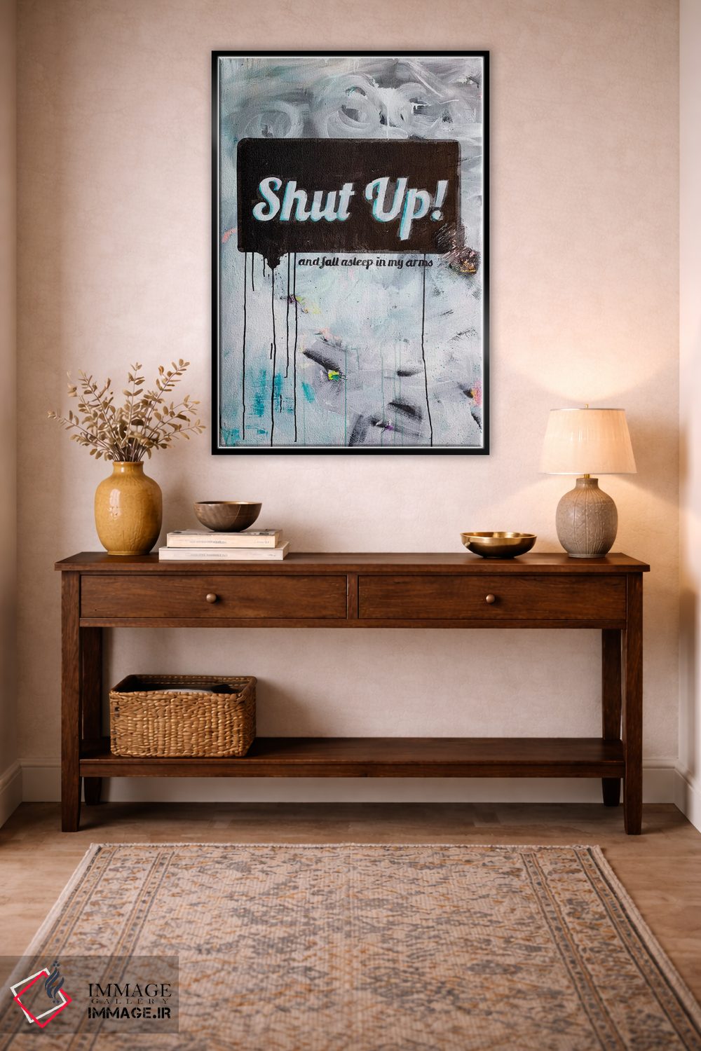 تابلو مدرن ساکت باش اثر کنت یانگستروم - D3B