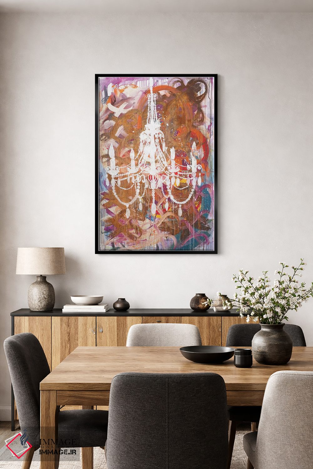 تابلو انتزاعی یانگستروم دابل زیرو فایو اثر کنت یانگستروم - D3B