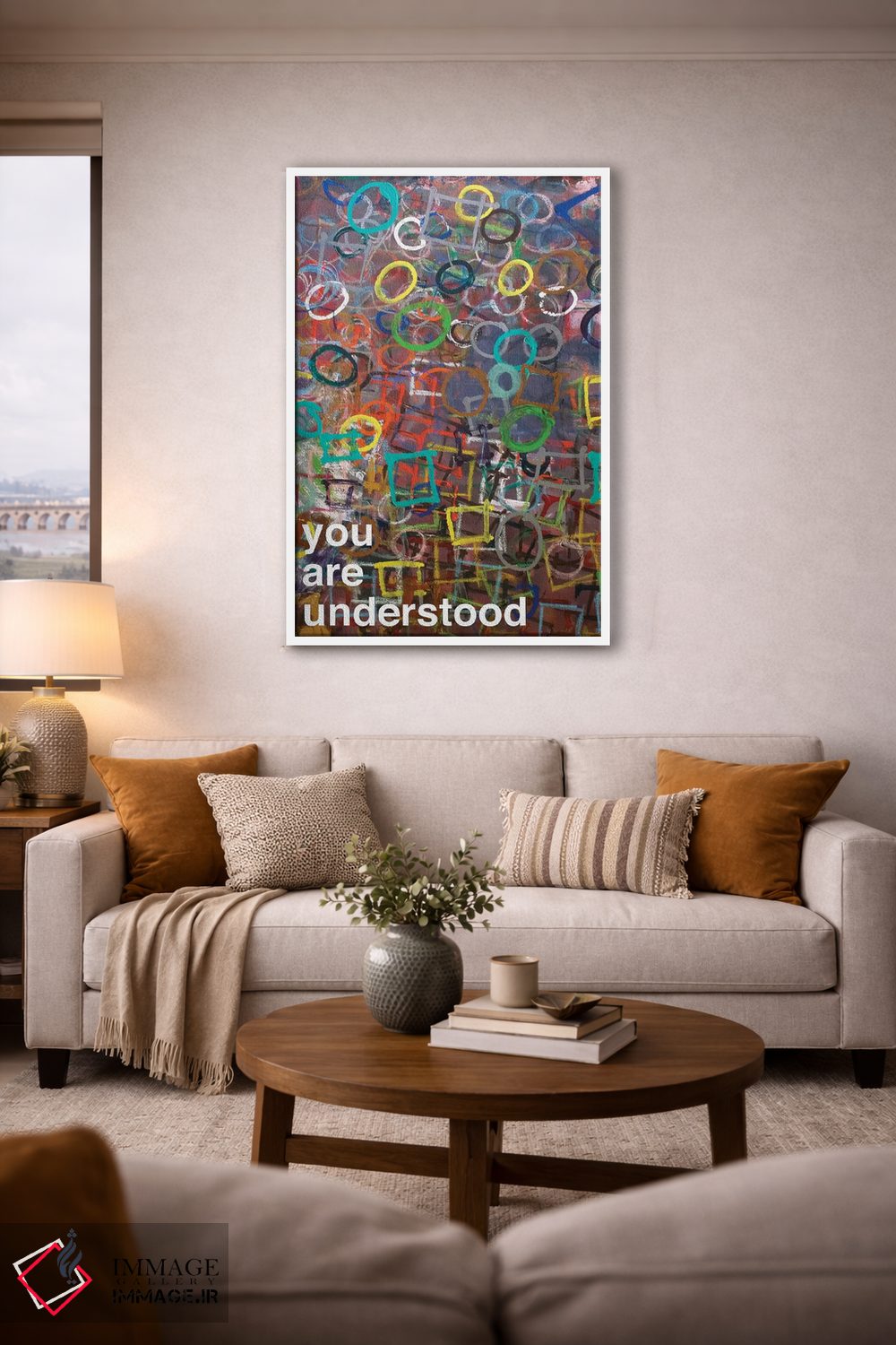 تابلو مدرن تو درک شده ای II اثر کنت یانگستروم - D3W