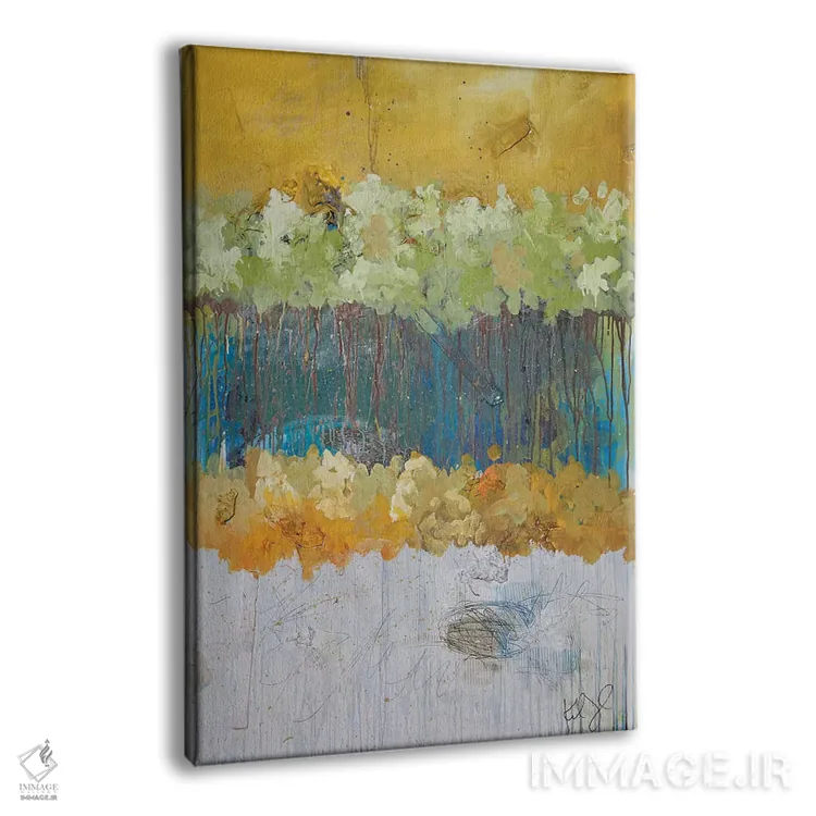 تابلو انتزاعی درختان سه بعدی I اثر کنت یانگستروم - نمای پرسپکتیو محصول