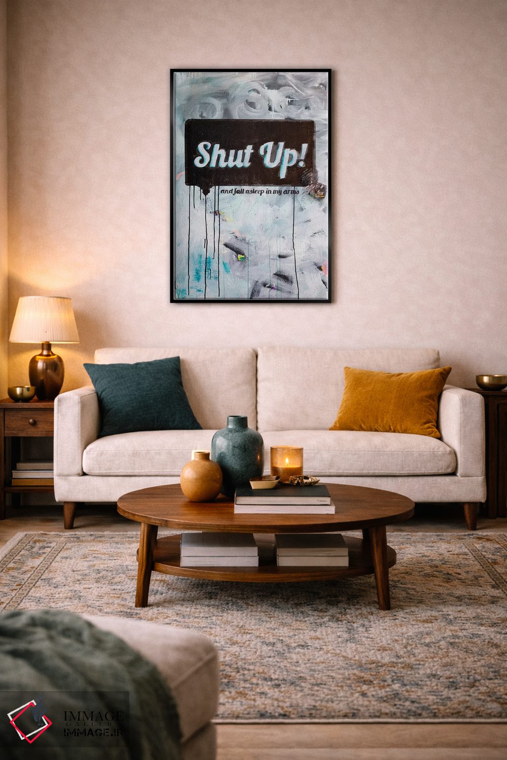 تابلو مدرن ساکت باش اثر کنت یانگستروم - D4B