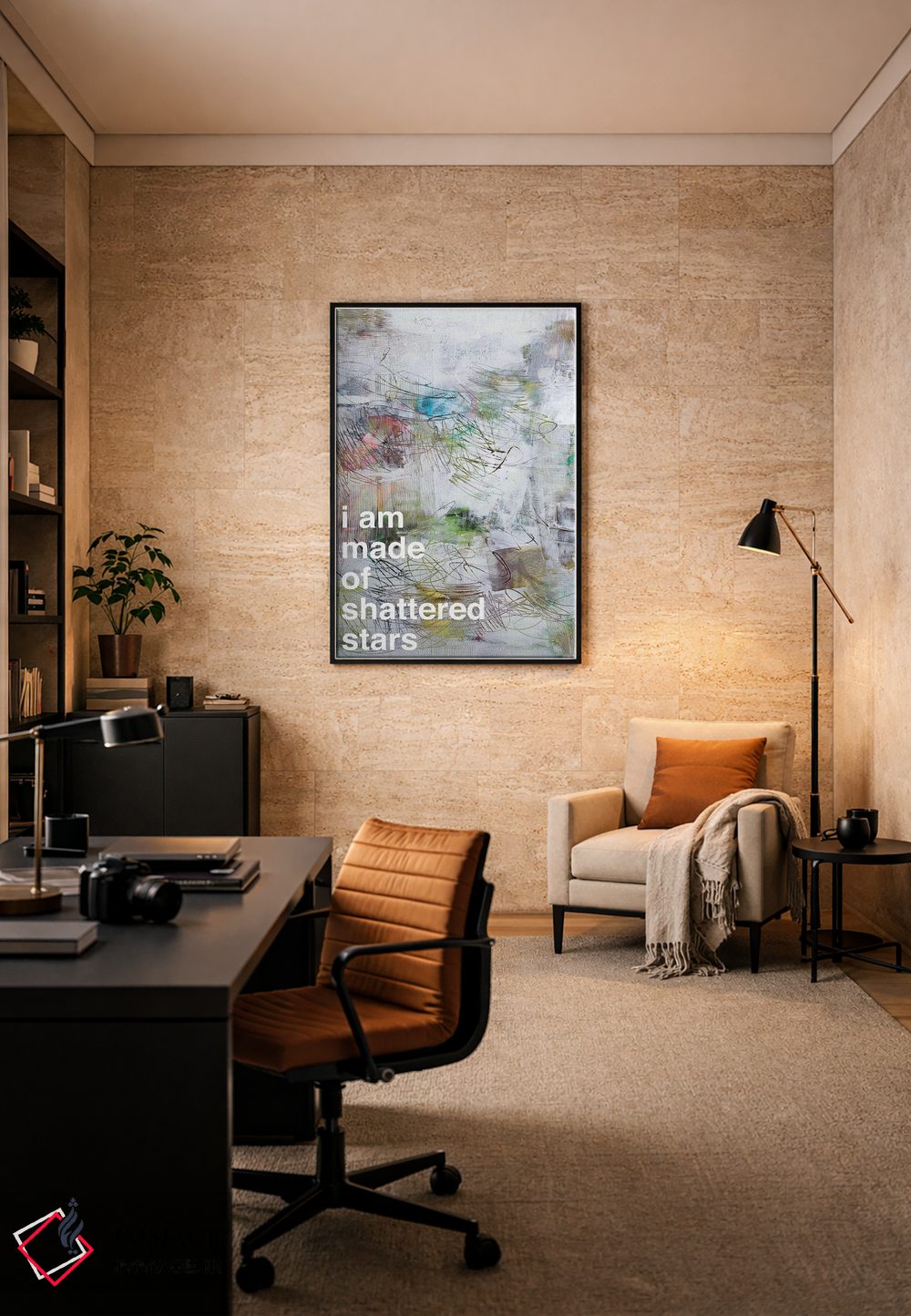 تابلو انتزاعی ستارگان شکسته II اثر کنت یانگستروم - D6B