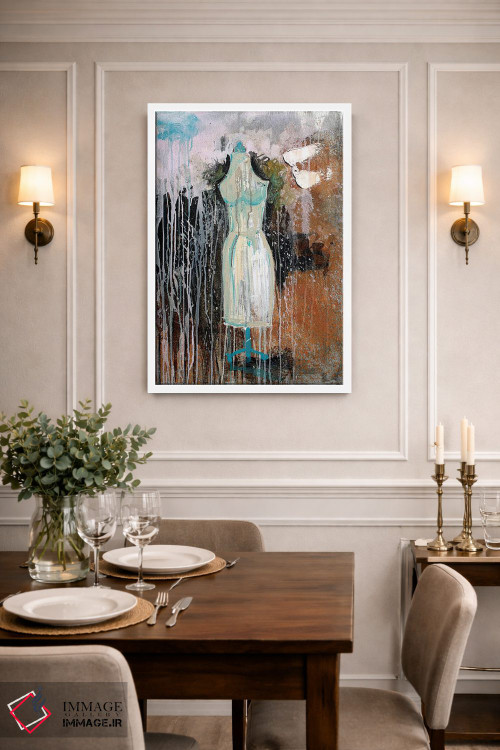 تابلو مدرن لباس زنانه اثر کنت یانگستروم - D1W