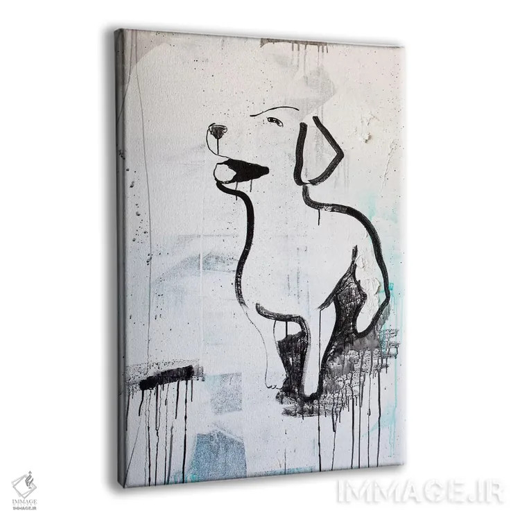 تابلو دکوراتیو عشق توله سگ ها اثر کنت یانگستروم - نمای پرسپکتیو محصول