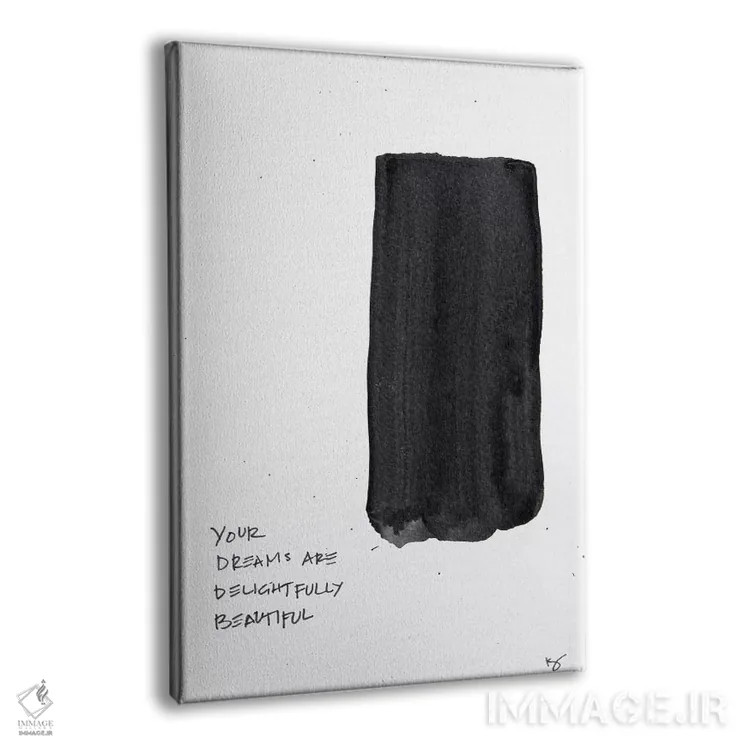 تابلو مینیمال رویاها دلپذیر و زیبا هستند اثر کنت یانگستروم - نمای پرسپکتیو محصول