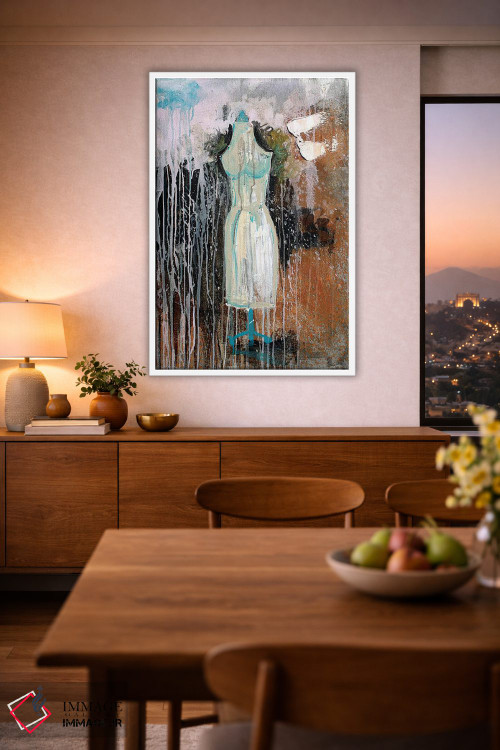 تابلو مدرن لباس زنانه اثر کنت یانگستروم - D2W