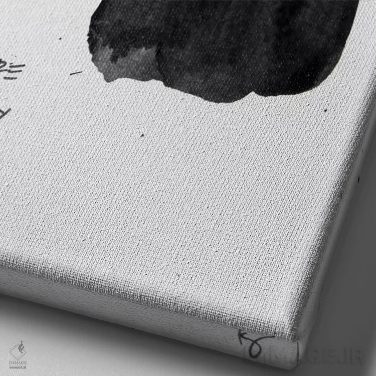 تابلو مینیمال رویاها دلپذیر و زیبا هستند اثر کنت یانگستروم - نمای نزدیک بافت بوم