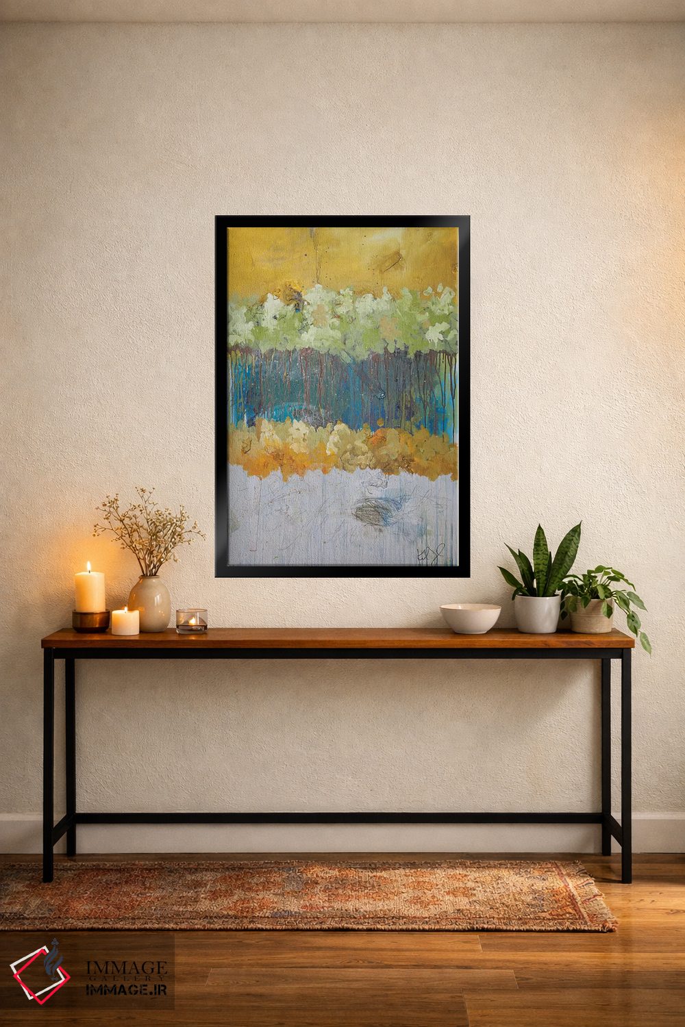 تابلو انتزاعی درختان سه بعدی I اثر کنت یانگستروم - D5B