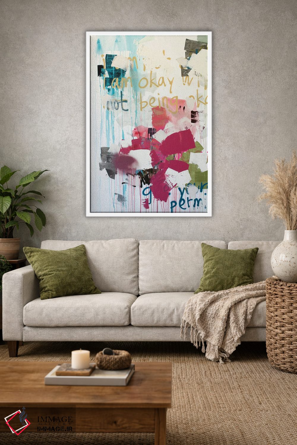 تابلو انتزاعی من خوبم ۳ اثر کنت یانگستروم - D1W