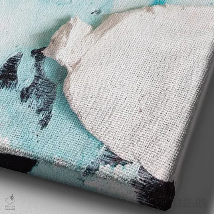 تابلو مدرن کشف کن ۱ اثر کنت یانگستروم - نمای نزدیک بافت بوم