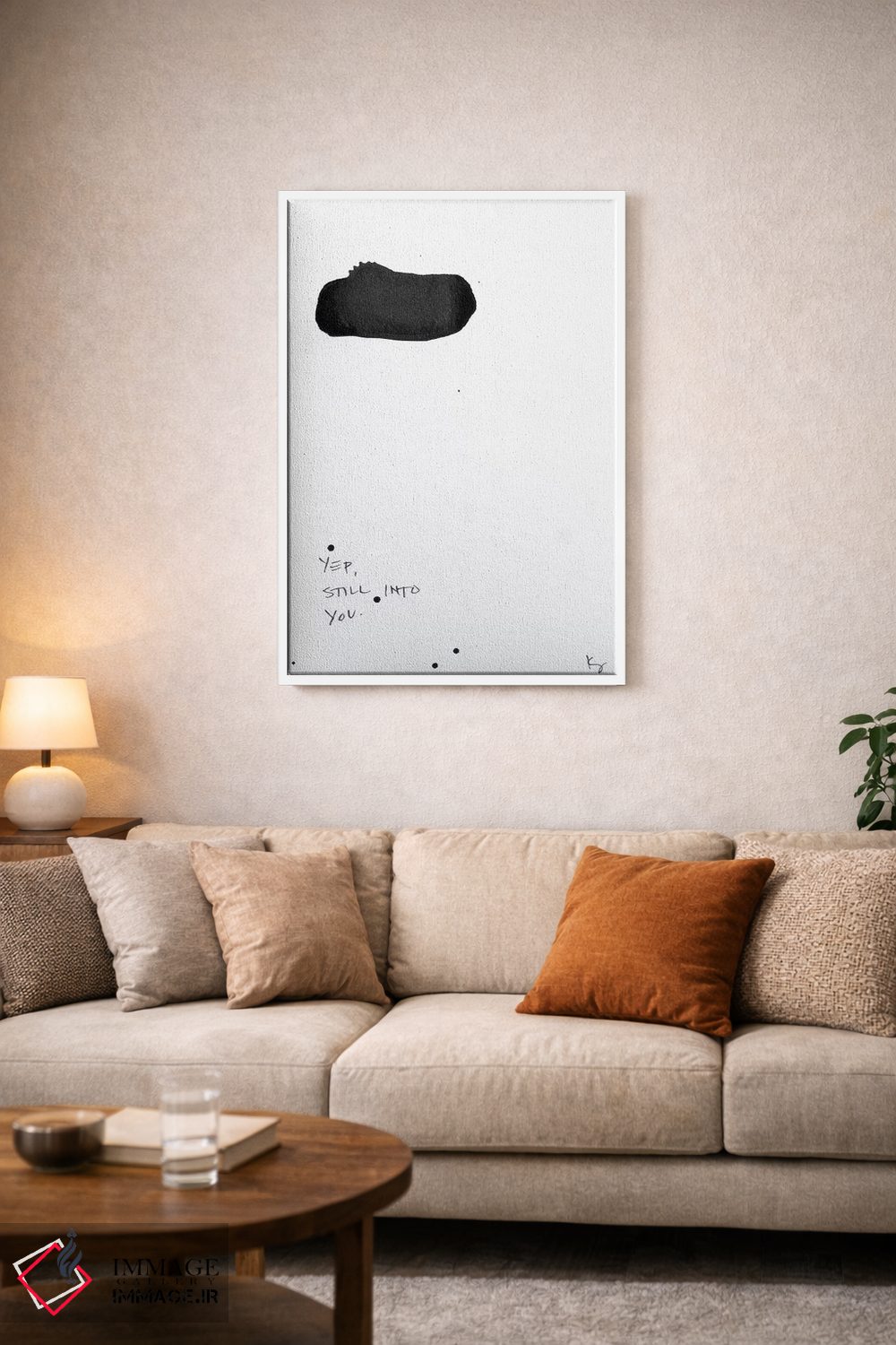 تابلو مینیمال بله، هنوز عاشقت هستم اثر کنت یانگستروم - D4W