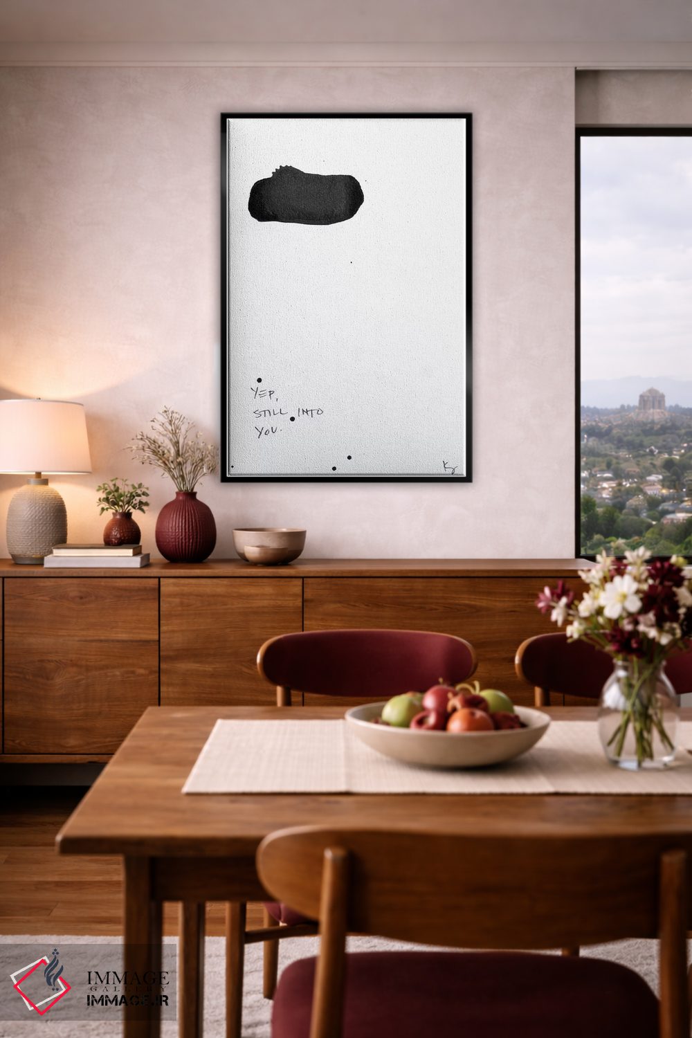 تابلو مینیمال بله، هنوز عاشقت هستم اثر کنت یانگستروم - D5B