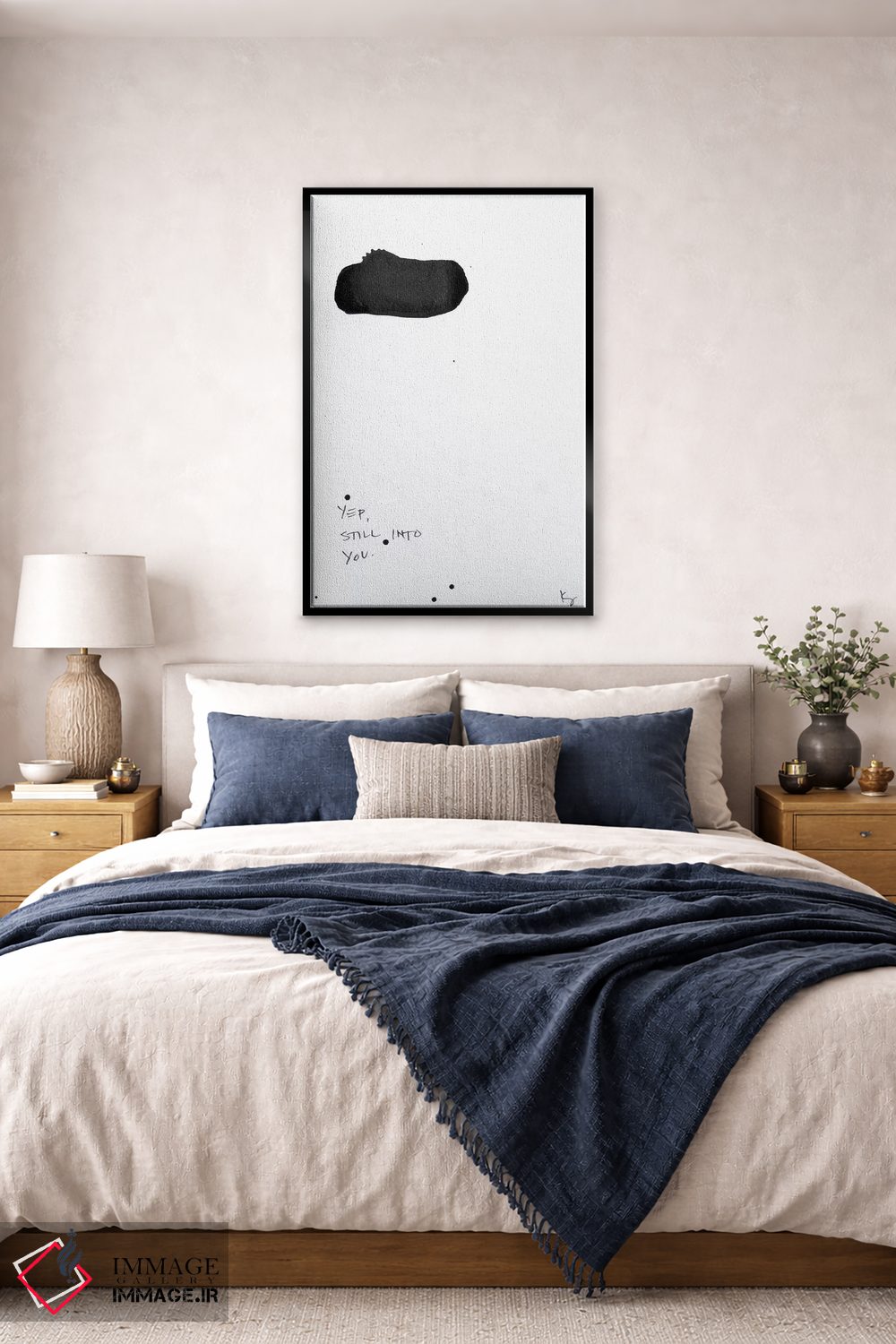 تابلو مینیمال بله، هنوز عاشقت هستم اثر کنت یانگستروم - D6B
