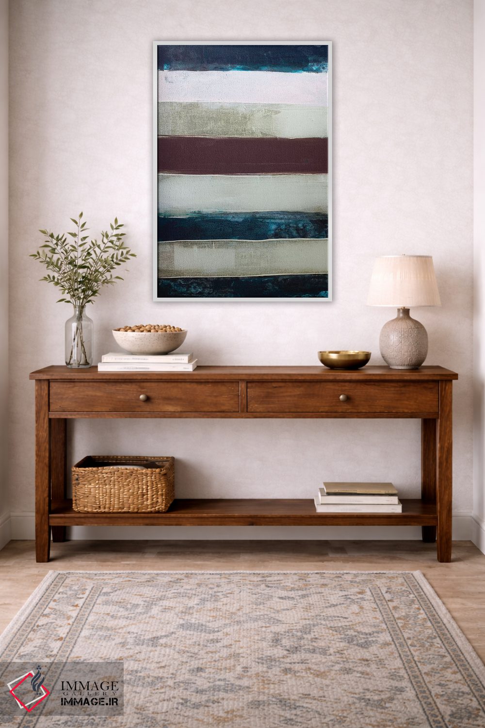 تابلو انتزاعی چنل نامبر راه راه II اثر کنت یانگستروم - D2W