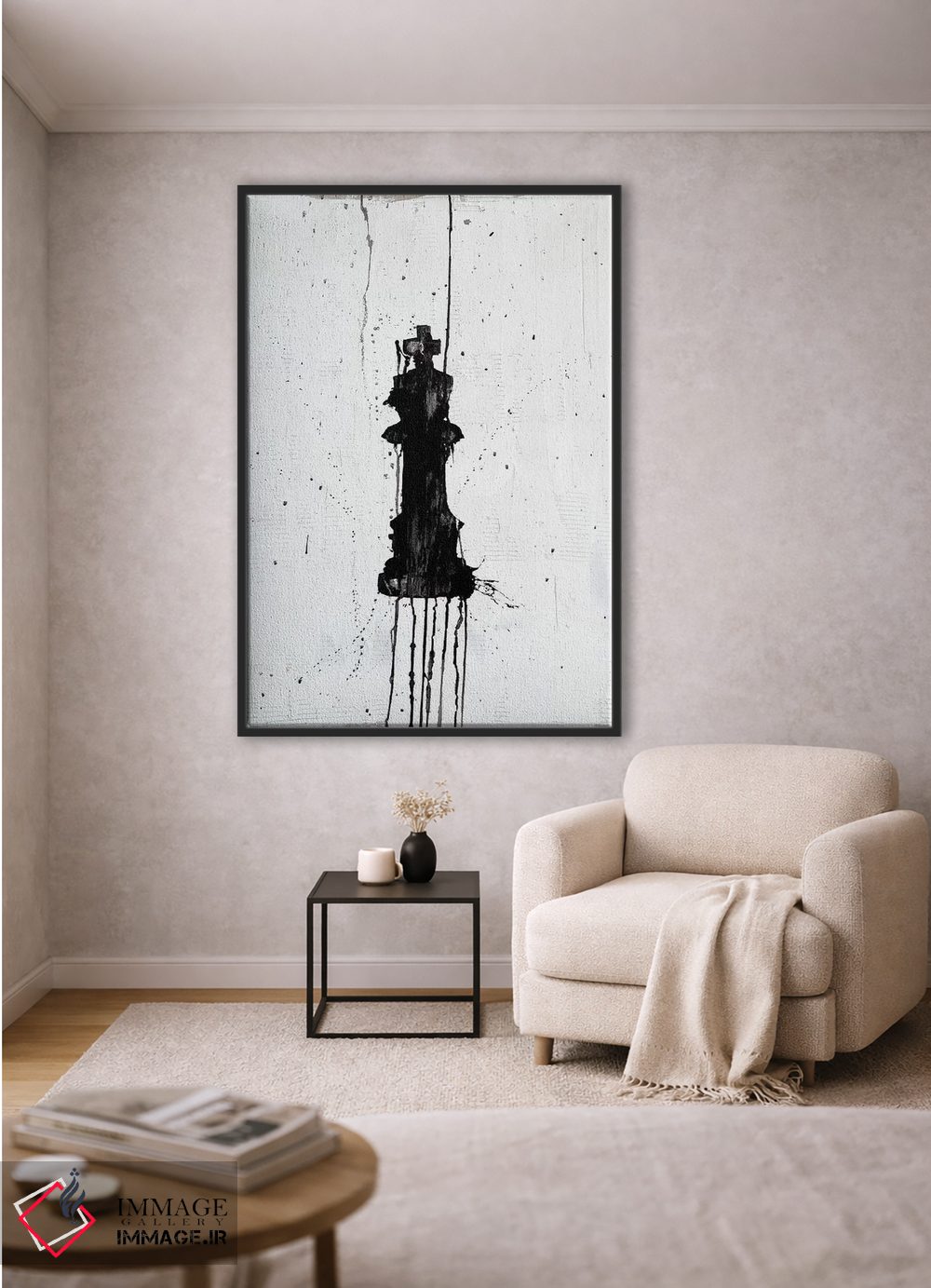 تابلو انتزاعی پادشاه اثر کنت یانگستروم - D2B