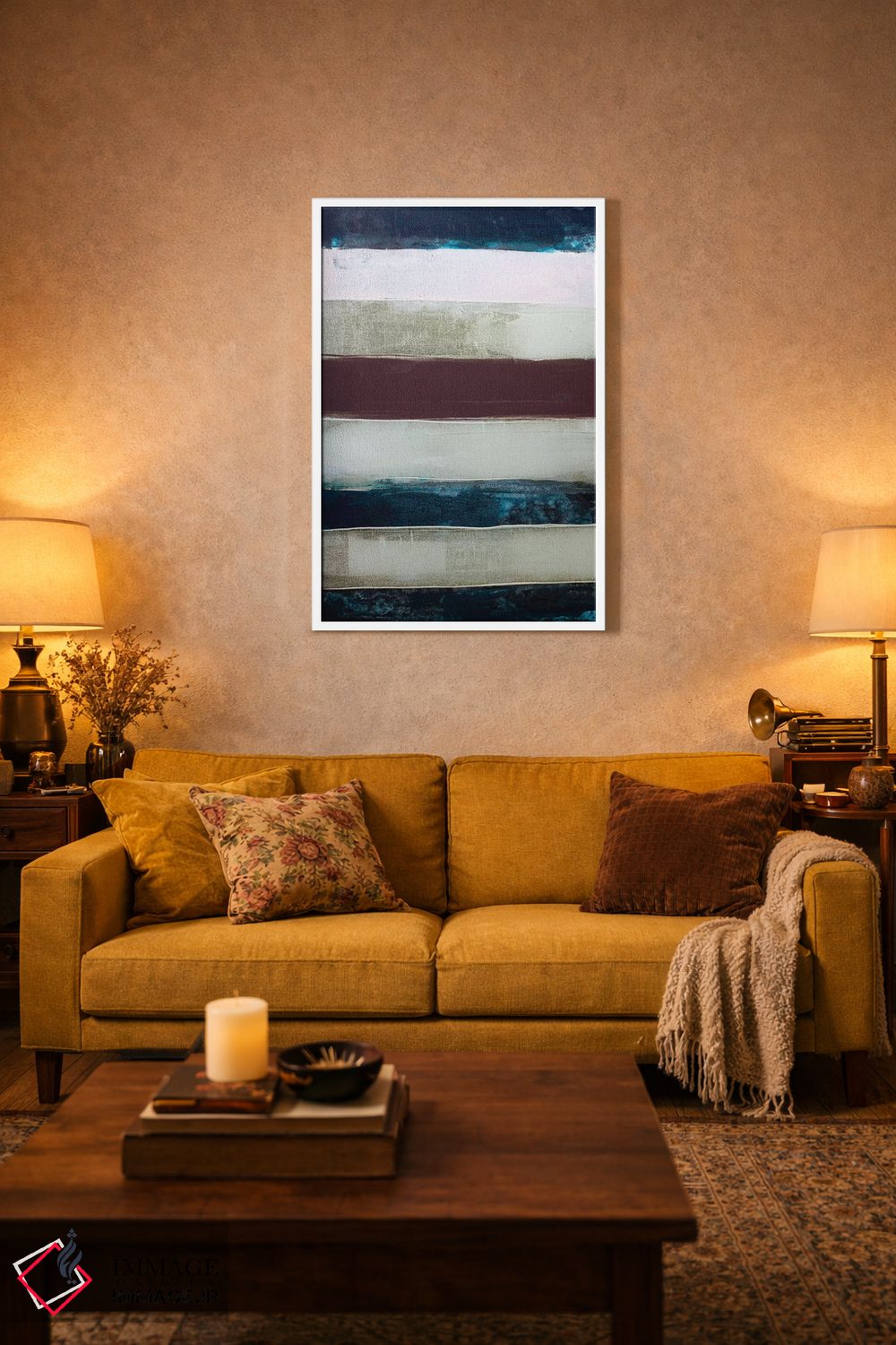 تابلو انتزاعی چنل نامبر راه راه II اثر کنت یانگستروم - D1W