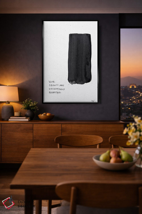 تابلو مینیمال رویاها دلپذیر و زیبا هستند اثر کنت یانگستروم - D2B