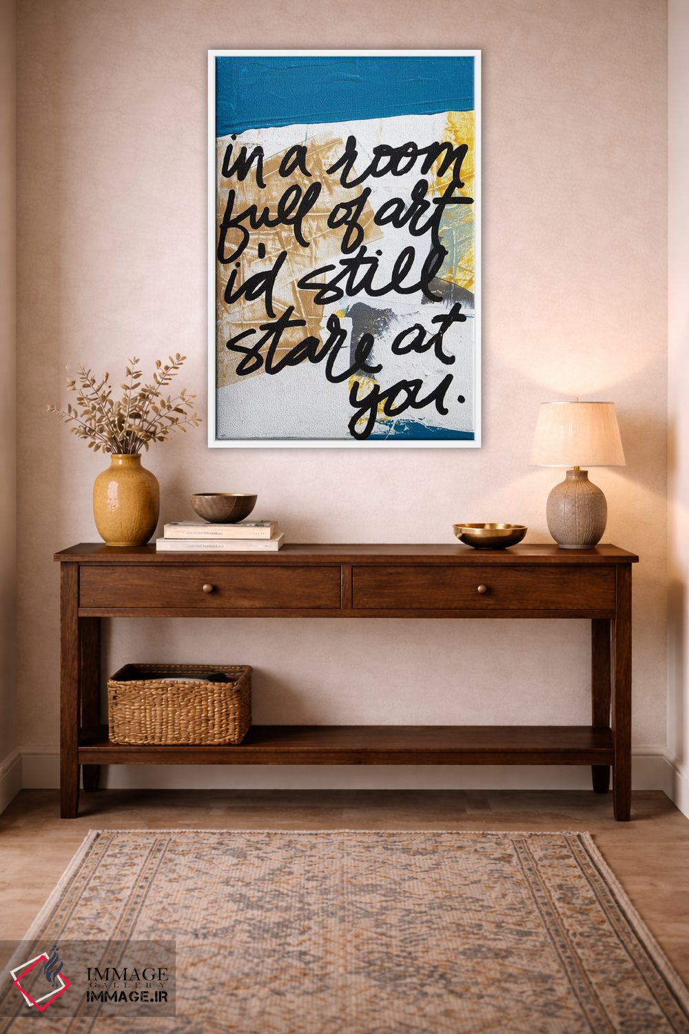 تابلو مدرن در یک اتاق کوچک اثر کنت یانگستروم - D1W