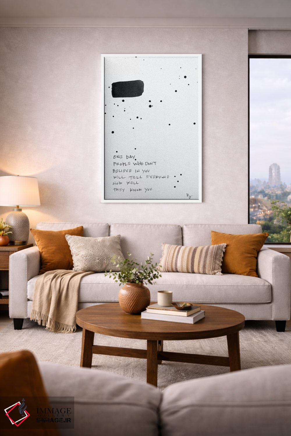 تابلو مینیمال یک روز اثر کنت یانگستروم - D4W