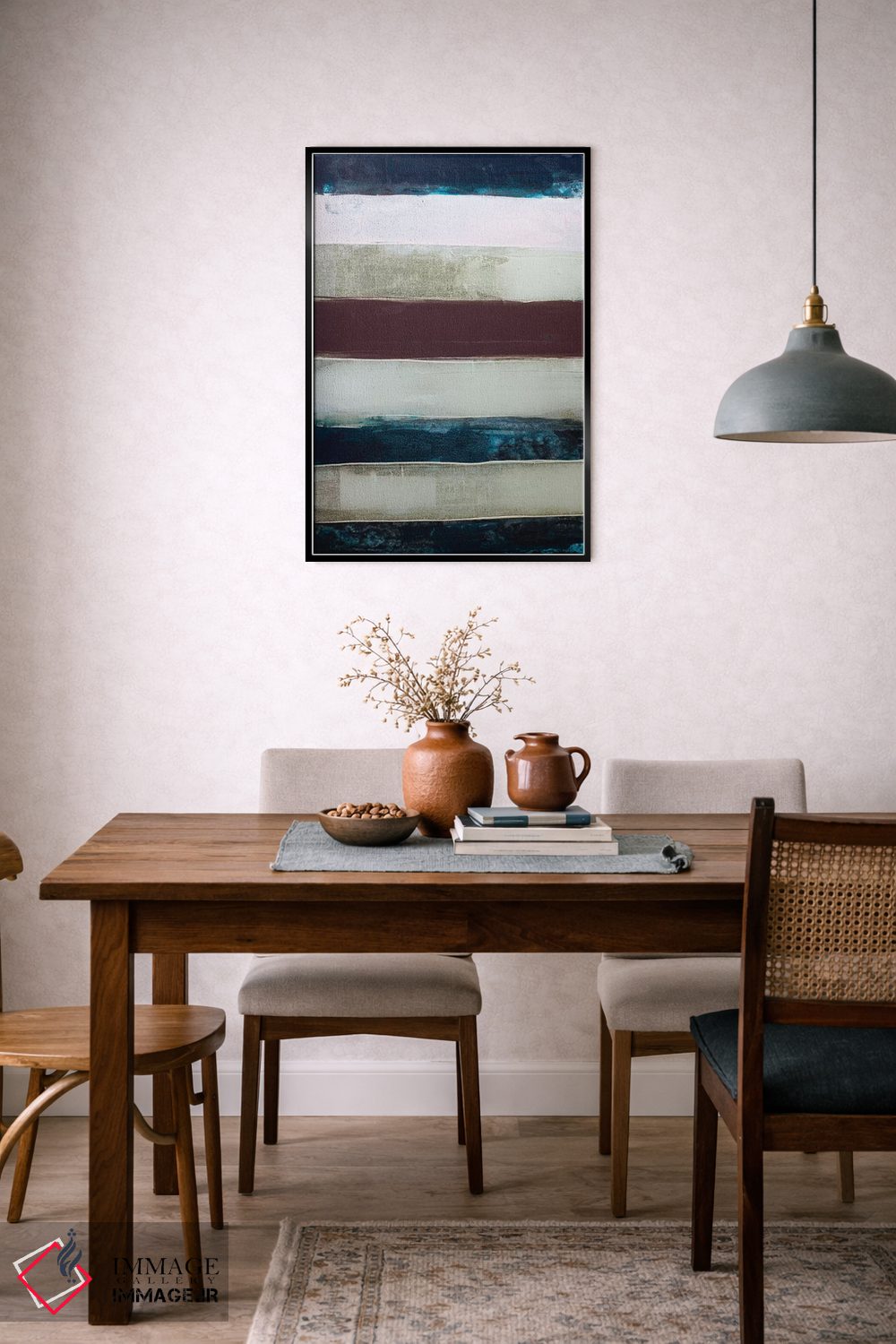 تابلو انتزاعی چنل نامبر راه راه II اثر کنت یانگستروم - D5B