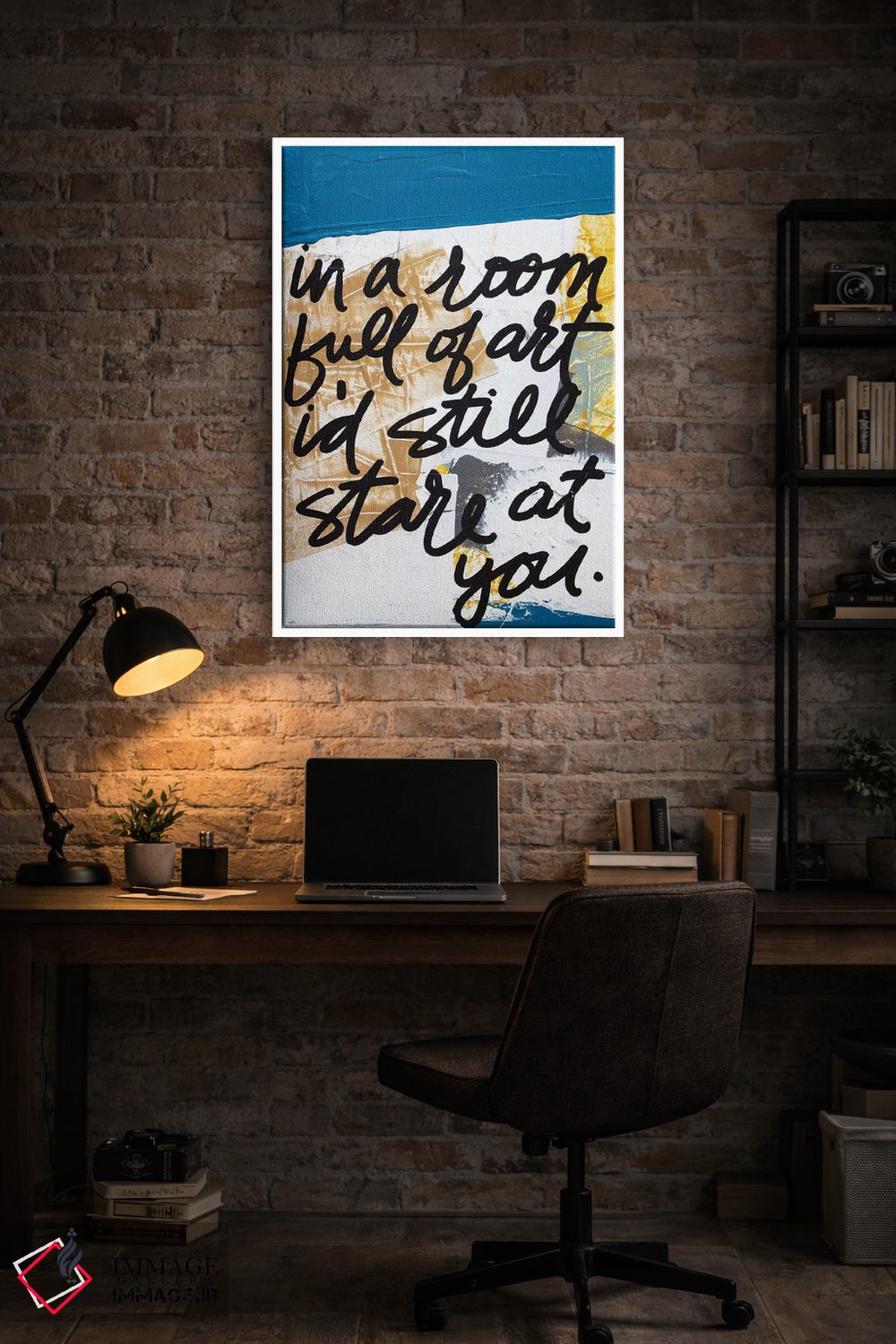 تابلو مدرن در یک اتاق کوچک اثر کنت یانگستروم - D2W