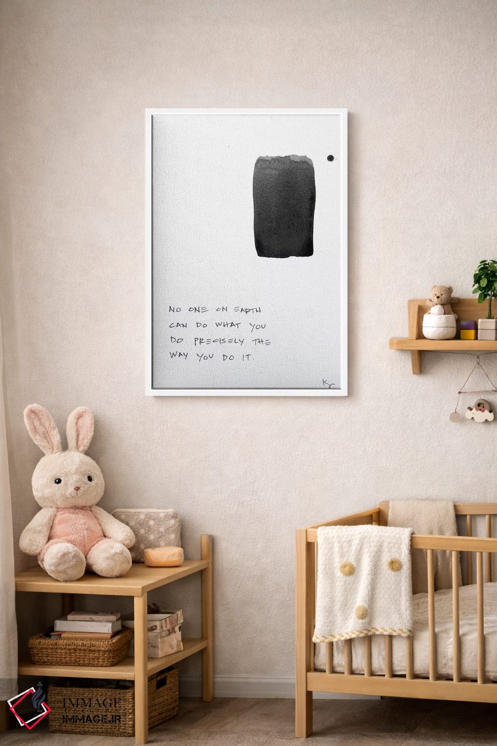 تابلو مینیمال هیچ کس روی زمین اثر کنت یانگستروم - D2W