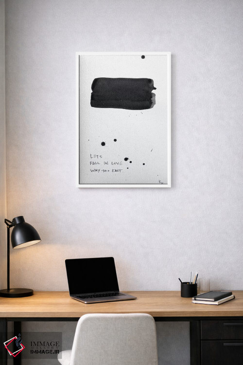 تابلو مینیمال خیلی زود عاشق شدن اثر کنت یانگستروم - D1W
