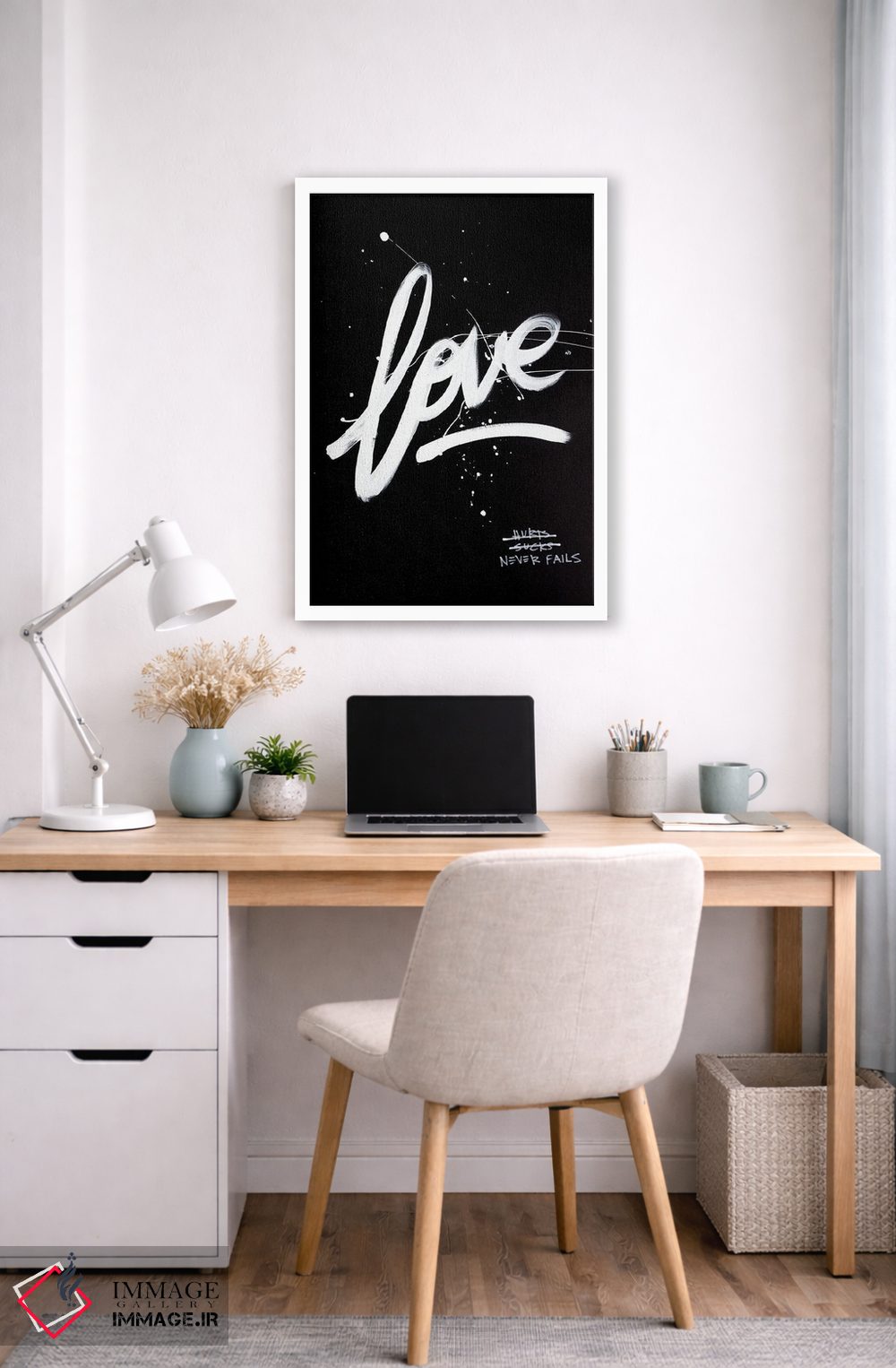 تابلو مدرن عشق هرگز شکست نمی خورد ۲ اثر کنت یانگستروم - D4W