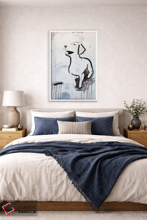 تابلو دکوراتیو عشق توله سگ ها اثر کنت یانگستروم - D5W