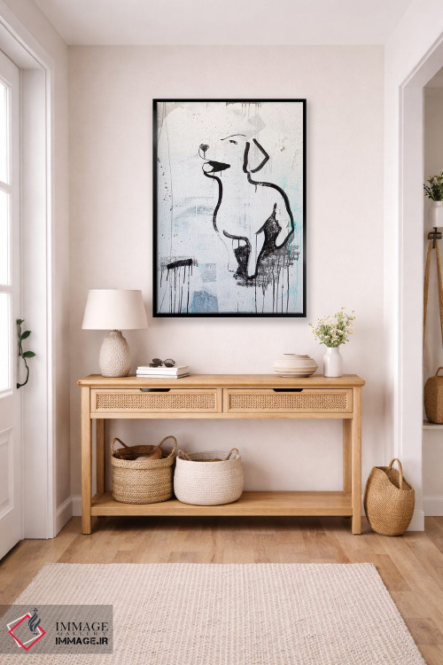 تابلو دکوراتیو عشق توله سگ ها اثر کنت یانگستروم - D6B