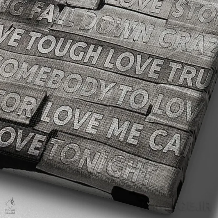 تابلو مدرن عشق چه ربطی به این دارد؟ اثر کنت یانگستروم - نمای نزدیک بافت بوم