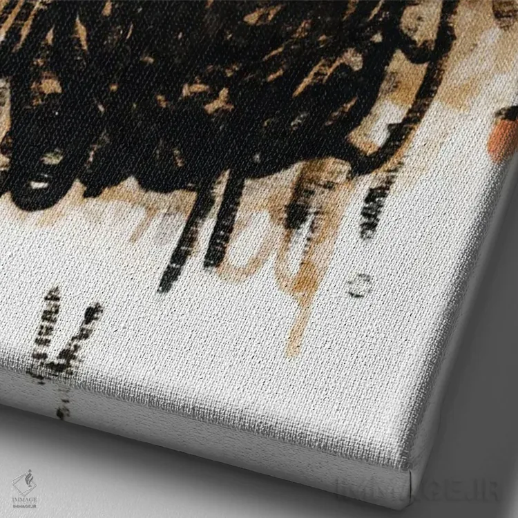 تابلو مدرن آن دو گل اثر کنت یانگستروم - نمای نزدیک بافت بوم