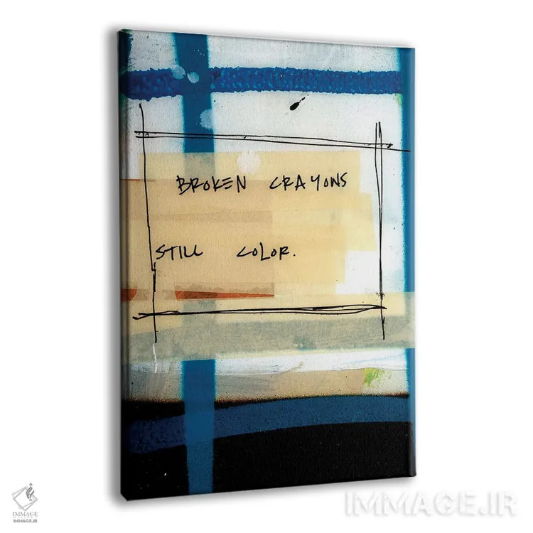 تابلو دکوراتیو مدادشمعی های شکسته اثر کنت یانگستروم - نمای پرسپکتیو محصول