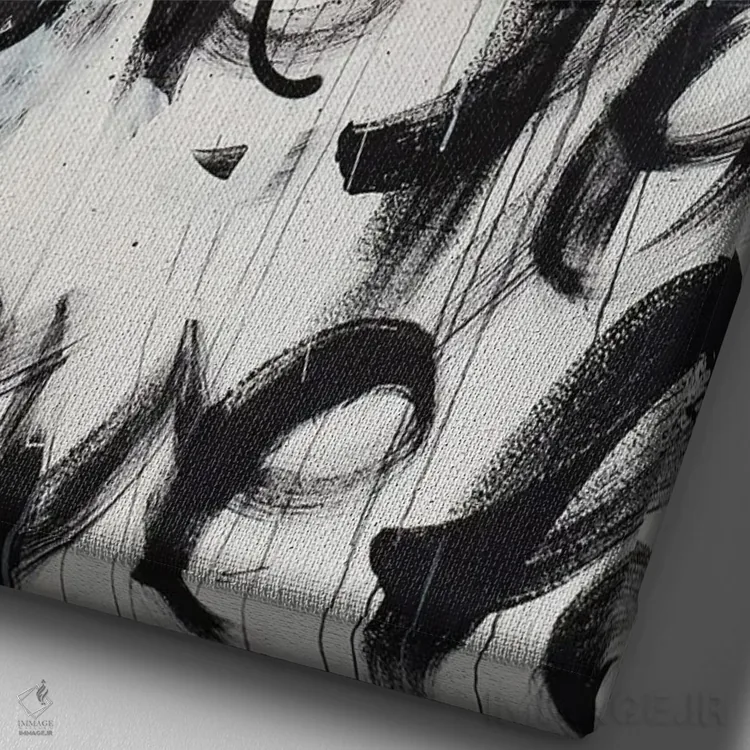 تابلو مدرن عشق من واضح است اثر کنت یانگستروم - نمای نزدیک بافت بوم