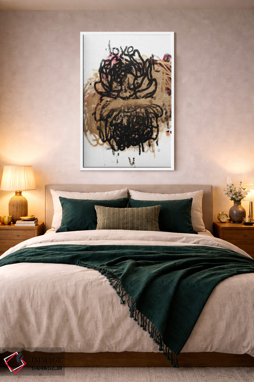 تابلو مدرن آن دو گل اثر کنت یانگستروم - D1W