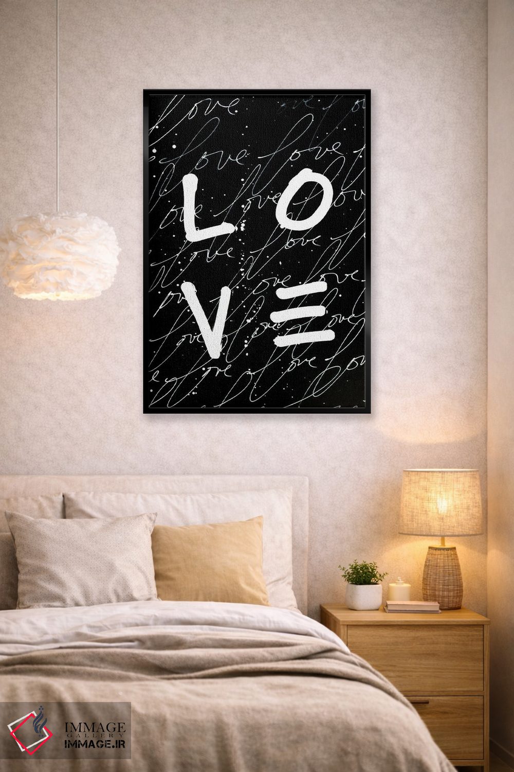 تابلو دکوراتیو عشق همه جا را فرا گرفته است اثر کنت یانگستروم - D1B