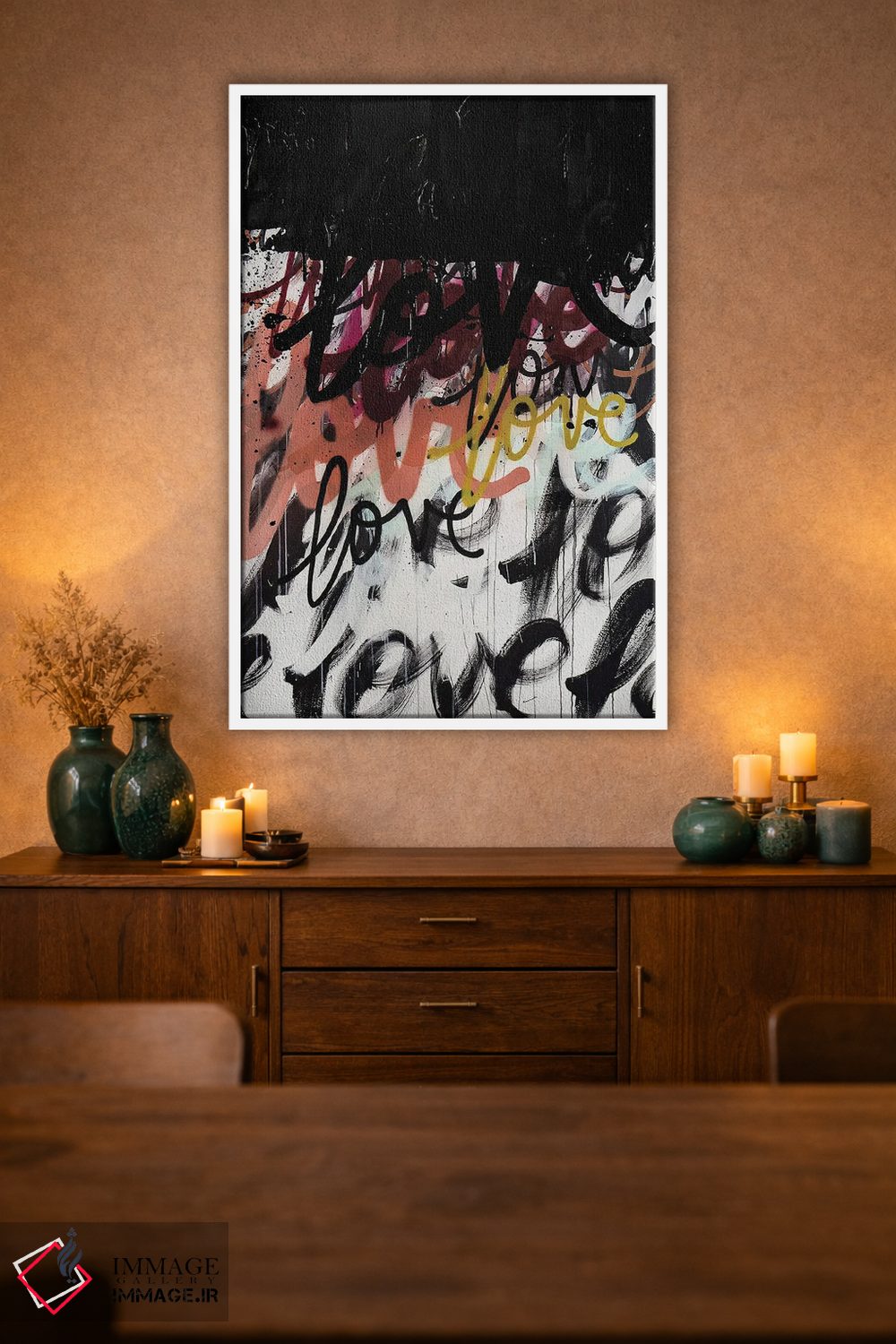 تابلو مدرن عشق من واضح است اثر کنت یانگستروم - D1W