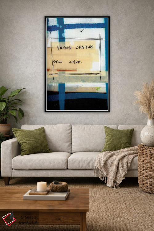 تابلو دکوراتیو مدادشمعی های شکسته اثر کنت یانگستروم - D1B