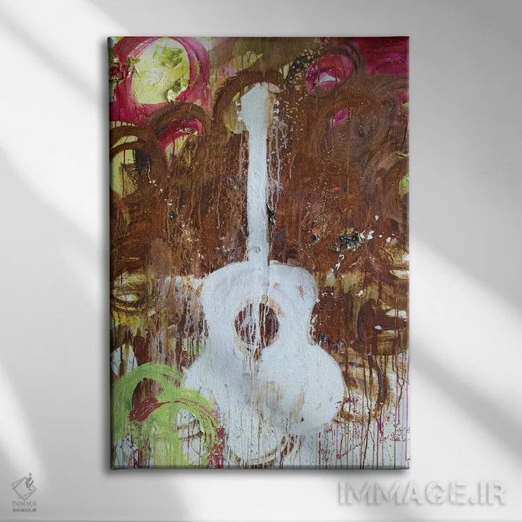 تابلو مدرن موسیقی در وجود من اثر کنت یانگستروم - نمای روبهرو روی دیوار