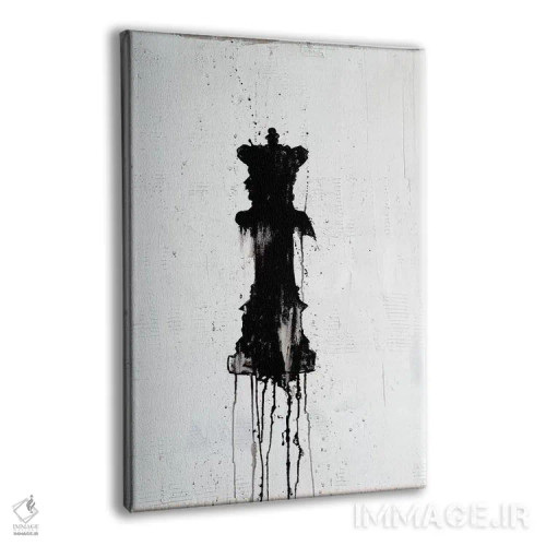 تابلو انتزاعی ملکه اثر کنت یانگستروم - نمای پرسپکتیو محصول