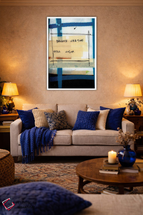 تابلو دکوراتیو مدادشمعی های شکسته اثر کنت یانگستروم - D3W