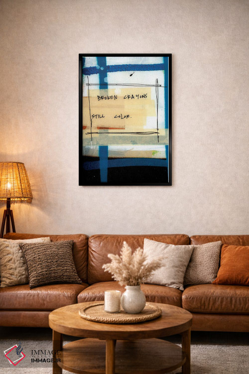 تابلو دکوراتیو مدادشمعی های شکسته اثر کنت یانگستروم - D5B