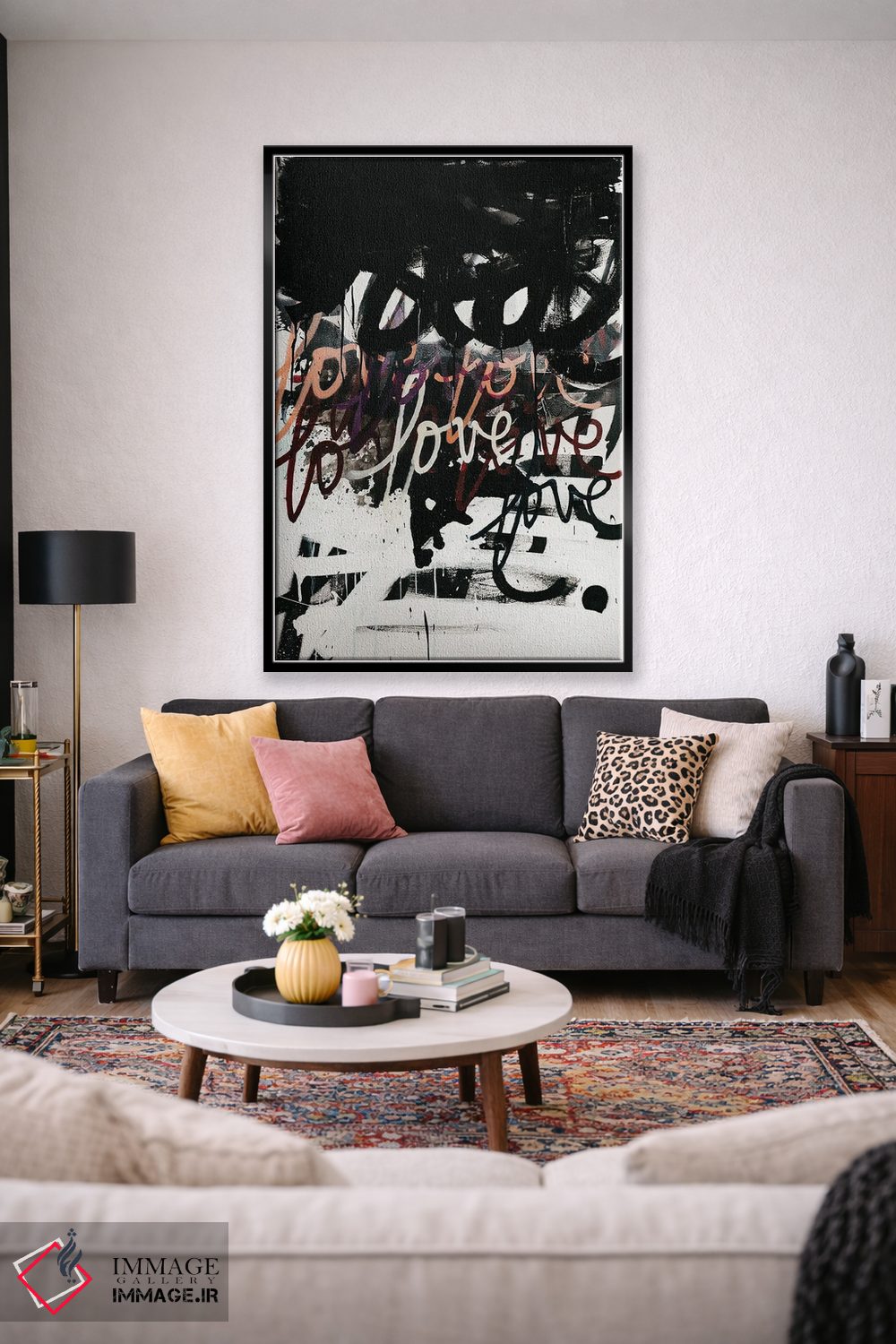 تابلو مدرن عشق آشفته است اثر کنت یانگستروم - D2B